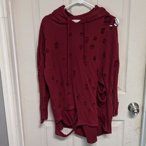 Worn hoodie